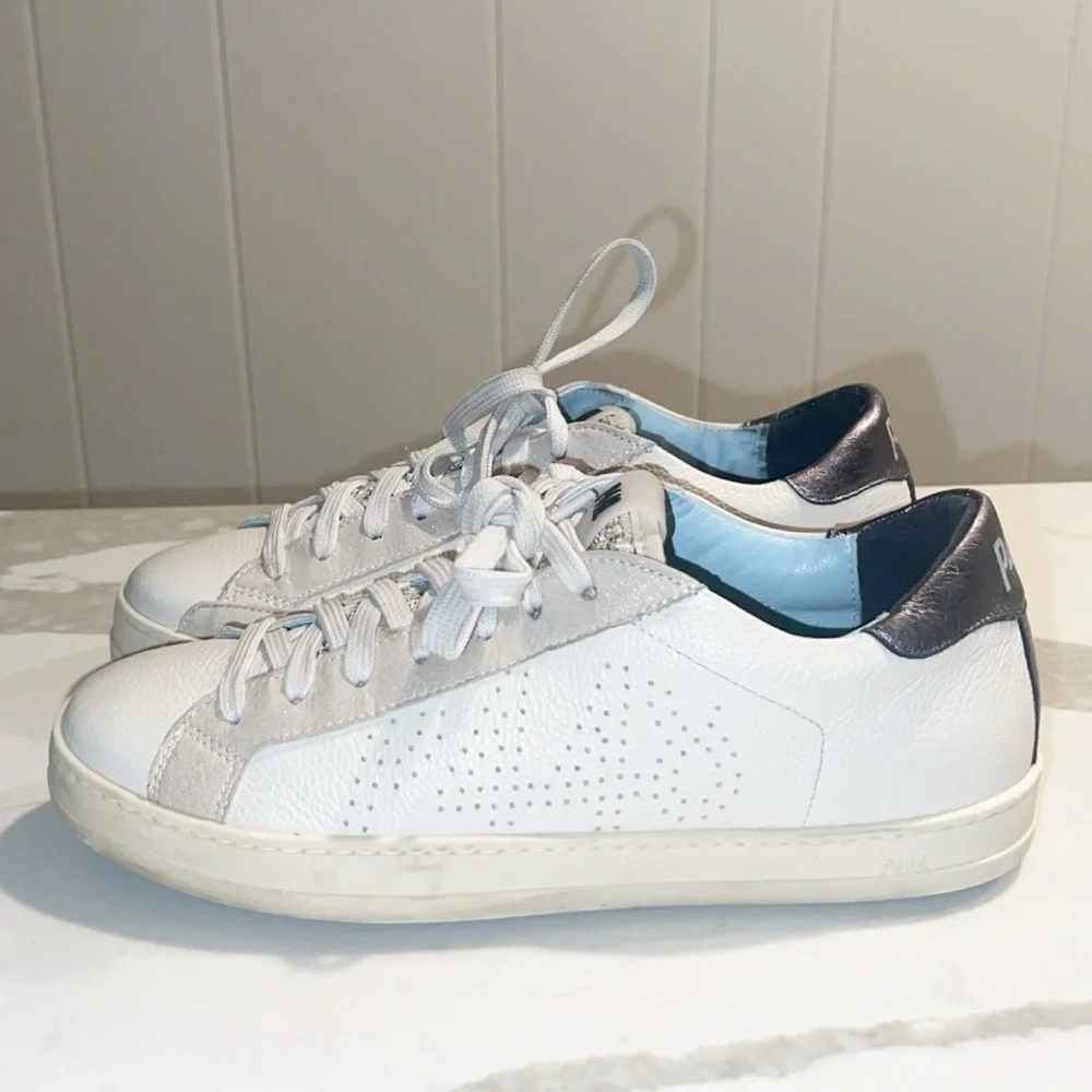 P448 Cream Leather Sneaker